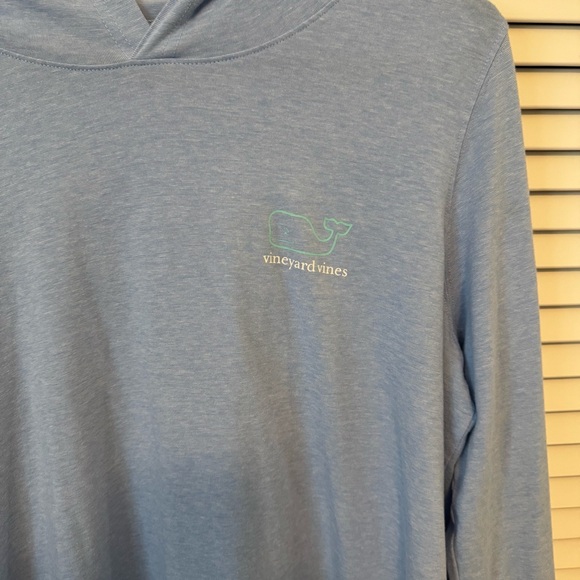 Vineyard Vines Sky Blue Long Sleeved Hoodie Size XL Like New - Picture 5 of 9